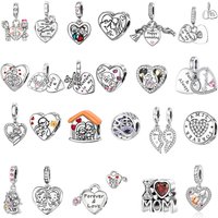 925 sterling silver pendant family series beads compatible original bracelet necklace for men and women DIY jewelry gifts