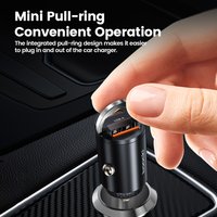 Toocki 33W USB C Car Charger Fast Charging PD Quick Charge3.0 Car Phone Charger For iPhone Xiaomi Huawei Samsung Phone Charger