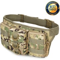Utilitaire imperméable à l'eau Oxford pêche taille sac tactique randonnée en plein air Fanny Pack Camping épaule Bum ceinture Sport taille sacs