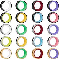 Vankula 2PCS Two-color Stainless Steel Horn Body Ear Tunnels Piercing Hypoallergenic Women's Jewelry Gift Set