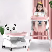 Multifunctional Baby High Chair with Tray and Cushion Adjustable Dining Booster Seat Newborn Infant Highchair Kids Feeding Chair