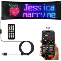 Large Size Smart LED Matrix Pixel Soft Screen Panel Advertising Sign Waterproof USB Powered Customizable Text Pattern Animation