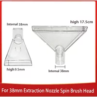 38mm Vacuum Cleaner Extraction Nozzle Spin Brush Head Clear Swivel Nozzle Carpet Cleaner Dryer Cleaner Vacuum Cleaner Accessorie
