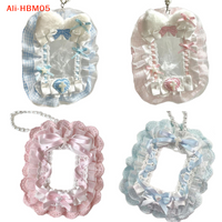 (HB05)Kawaii Kpop Photocard Holder Sweet Lolita Style Bow Photo Card Protector Idol Photo Display Case Lace Photocard Case Gifts