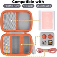 For Yoto Mini (2024 Edition) Player Portable Storage Bag Hard Carrying Case for YotoMini Speaker Yoto Mini Card Holder Shell