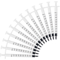1ML Without Needle Measuring Individually Packed Plastic Syringes Glue Hydroponic Epoxy Resin Lab Sampler Feeding Pets Tools