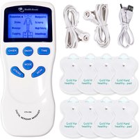8 Modes Dual Channel TENS Pulse Electrostimulator Massager Digital Therapy Electric EMS Muscle Stimulator Body Massager Relax