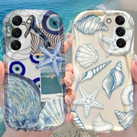 Ocean Elements Case for Samsung Galaxy A53 A50 A50S A36 A35 A34 A32 A30 A26 A25 A24 A20 A16 A15 A06 A05S A05 M55 M54 5G Cover