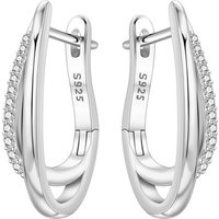 CYCUFF S925 Sterling Silver Minimally Curved Earrings Hoop Earrings Women Jewelry Original Trendy Anniversary Gifts