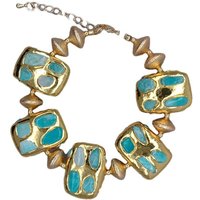 Y·YING Green Amazonite Rectangle Beaded Bracelet Jewelry Gift