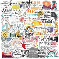 10/30/50PCS Spanish Bible PVC Sticker Aesthetic Stationery Hand Accounting Tools Decoration Scrapbooking Supplies