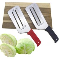 1PC Multifunctional Kitchen Slicer, Stainless Steel Double Blade Vegetable Cabbage Slicer, Fish Scale Remover Cleaner