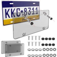 Anti-Scratch Waterproof Car License Plate Holder Protective Cover License Plate Frame for US Car Truck Exterior Accessories