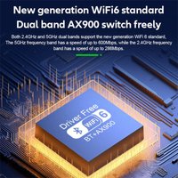KEBIDUMEI WIFI6 AX900 USB WiFi Receiver Bluetooth 5.4 Wireless Adapter Dual Band 2.4G+5GHz 900M Network Card Dongle For Win10/11