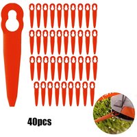 40Pcs Grass Trimmer Plastic Blades Lawn Mower Brush Cutter Head Blade For STIHL FSA 45 Cordless Grass Strimmer