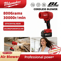 Milwaukee Electric Turbojet Fan 30000r/min Super Strong Wind Force Car Dust Removal Tool For 18V Battery Cordless Pin Air blower