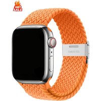 Braided Strap For Apple Watch Band 46mm 44mm 40mm 45mm 42mm 41mm 38 buckle Bracelet iWatch Series se 10 7 3 6 8 9 Ultra 2 Bands