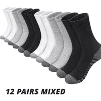 6/12 Pairs Men's Outdoor Gym Socks High Quality Comfortable Soft Ground-Gripping Football Large Size New Style
