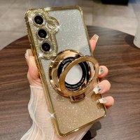 Glitter Ring Luxury Case For Samsung Galaxy S26 Ultra S25 S24 S23 S22 Plus A15 A16 A26 A36 A56 A35 A55 A25 A12 A13 A14 A34 A54