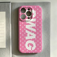 Y2K Contrast Color SWAG Glossy Film Hard PC Phone Case for Google Pixel 7 7a 8 8a 9 9a Pro XL 5G