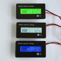 DC 12V 24V 36V 48V 60V 72V Lithium LiFePO4 Lead-Acid Car Battery LCD Display Level Capacity Voltage Panel Meter Gauge Indicator