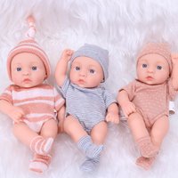 New Reborn Doll Vinyl Reborn Dolls 20cm Reborn Doll Mini Soft and Full Body Vinyl Reborn Doll Cute Doll For Adults Birthday Gift