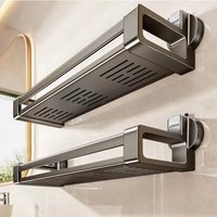 Household Suction Cup Buckle Bathroom Shower Gel Storage Basket Toilet Without Punching Washroom Wall-mounted Storage Rack