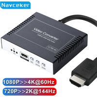 Navceker 4K Gamer Pro HDMI 4K Upscaler 1080p to 4K @60Hz Video Game Console Enhancer without Lag Upscale for Nintendo Switch