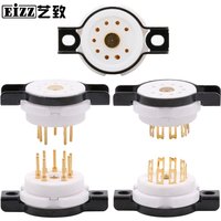 EIZZ High End Miniature 9pin Tube Sockets Valve Bases For 12AX7 6922 EL84 ECC82 ECC81 12AT7 Hifi TUBE AMP DIY Chassis Mount