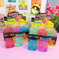 New 24pcs/Set Case 5.5cm Maltose Cube Squishy Toy Set Ocean & Fruit Slow Rising Soft Square Fidget Stress Relief Decompression image 4