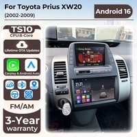 Radio samochodowe Android 16 do Toyota Prius XW20 2002 2003 2004 2005 2006 2007 2008 2009 Bezprzewodowy Carplay Autoradio Stereo Auto Screen