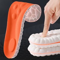 Plantillas deportivas de látex, almohadillas suaves de alta elasticidad para zapatos, plantilla ortopédica transpirable con absorción de imp