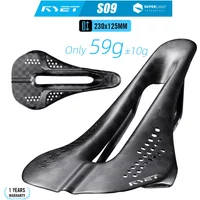 AliExpress RYET 12K Carbon Ultralight Bike Saddle 59g 230x125mm for MTB/Gravel/Road Bike Unisex Racing Saddle 7x7 Dual-Track Design Cycling