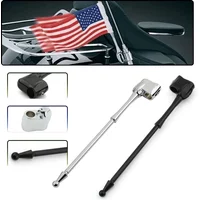 Rear Side Antenna Flag Pole For Honda GoldWing 1800 2001-17 GL1500 1996-2000 GL1200 Flagpole Decorative Aluminum accesorios moto