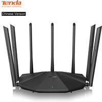Tenda AC23 AC2100 Dual Band Wireless Router Gigabit 2.4&5G 2033Mbps with 7 Antennas WiFi Repeater Chinese Version