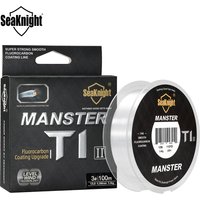 SeaKnight Brand T1II Fluorocarbon Coating Nylon Fishing Line 100M Leader Sinking Monofilament Smooth Carp Fishing Line