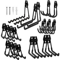 1PCS Heavy Duty Garage Storage Utility Hooks Wall Mount Hanging Tool Organizer Garden Tool Storage Solution