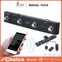 M-VAVE CHOCOLATE BT Wireless MIDI Controller 4 Footswitch Supports USB MIDI Foot Controller Pedal APP Control Guitar Pedal