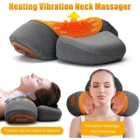 Electric Neck Massager Pillow Cervical Stretcher Heating Vibration Massage Back Traction Orthopedic Sleeping Pillows Support image 4