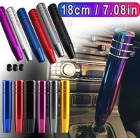 18cm Car Universal Gear Shift Knob MT Gear Stick Lever Shifter Knob Handle Aluminum Extended Gear Shifter Gear Head Knob Manual