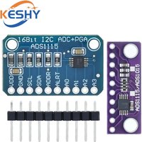 I2C ADS1115 ADS1015 16 Bit ADC 4 channel Module with Programmable Gain Amplifier 2.0V to 5.5V RPi