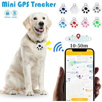 Pet Smart GPS Tracker Mini Anti-Lost Waterproof Bluetooth Locator Tracer For Pet Dog Cat Kids Car Wallet Key Collar Accessories