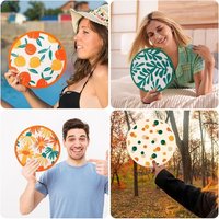 Floral Round Foldable Hand Fan Japanese Foldable Fan Style Handheld Foldable Compact Cooling Fans Round Folding Fan For Summer
