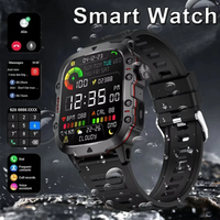 2026 New Smart Watch Men Bluetooth Calling Fitness Tracker LED Flashlight Sleep Monitor Sports Smartwatch For Android iOS