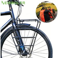 Aluminum Alloy Gravel Bike Front Shelf Lightweight Bicycle Luggage Carrier Bike Front Cargo Rack Bikepacking Accessories