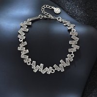 925 Sterling Silver Bracelets for Women Men Accessories Trend Vintage Wave Line Pendant Party Jewelry Gift
