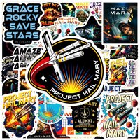 55/100Pcs New Project Hail Mary Stickers Decals For Laptop Scrapbook Luggage Guitar Helmet DIY Graffiti Aesthetic Stickers