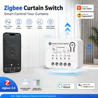 ZigBee Curtain Switch Module Smart Life Roller Shutter Blinds Motor Relay Switches Breaker For Zigbee2mqtt TUYA Alexa Google