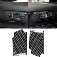 Carbon Fiber for Ford Mustang 2015-2020 Door Handle Cover Automotive Parts Inner Door Handle Bowl Cover Stickers Decoration
