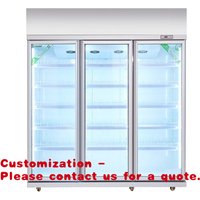 custom.Customized Supermarket Convenience Store Refrigerator Drink Display Cabinet Freezer